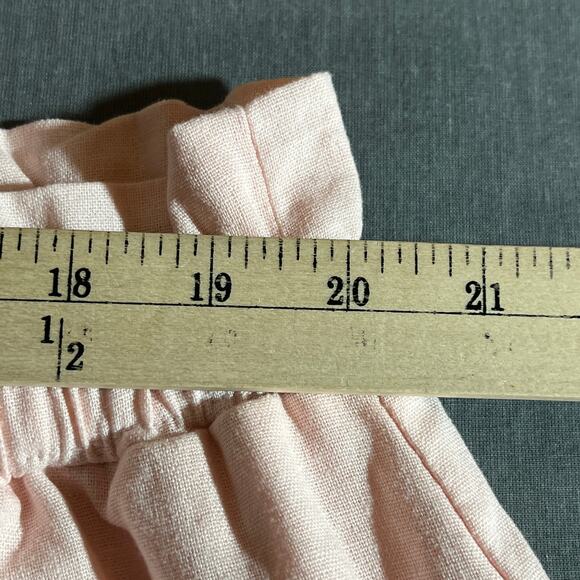 Eloquii Elements Paperbag Pants Womens Size 22 Pink Linen Blend High Waisted NEW - Picture 12 of 12